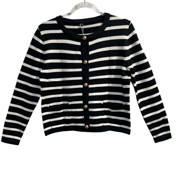 anrabess Sweaters - Anrabess NWT Black and White Striped Women's Sweater